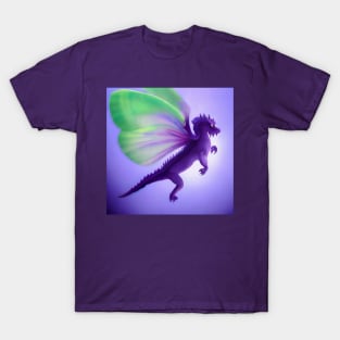 Purple Dragon with Luna Moth Wings T-Shirt